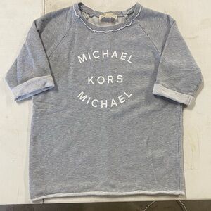 MICHAEL Michael Kors Gray Graphic Short Sleeve Sweatshirt